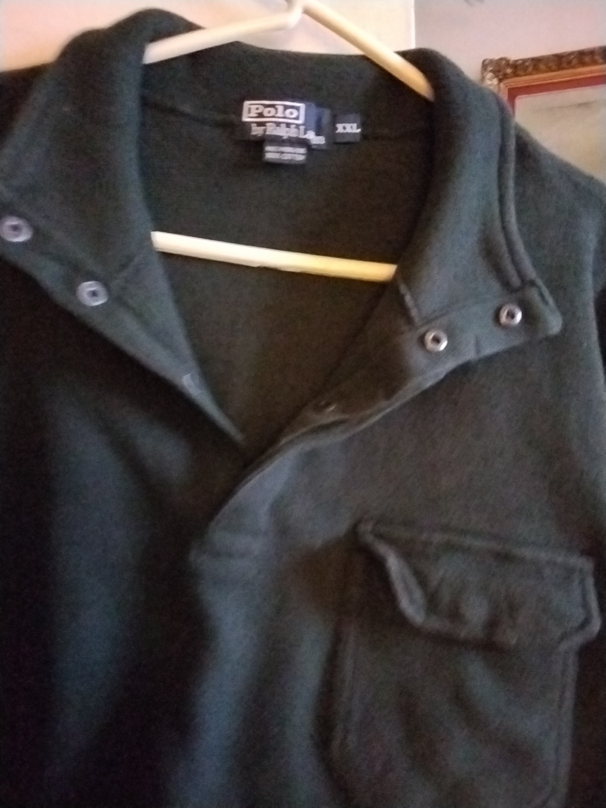 VINTAGE POLO RALPH LAUREN MENS SIZE XXL SWEATER THICK COTTON GREEN VGC