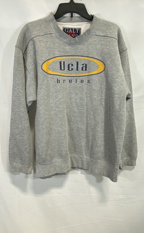 Vintage 90s UCLA Bruins Galt Sand Graphic Sweatshirt Gray Sz M