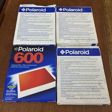 Lot Of 4 Polaroid 600 Vintage Instant Film Pack Of 10 Unused Sealed EXP 2005