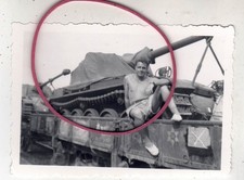 PHOTO FOTO PANZER TANK AMX 13 S AUF EISENBAHNWAGGON