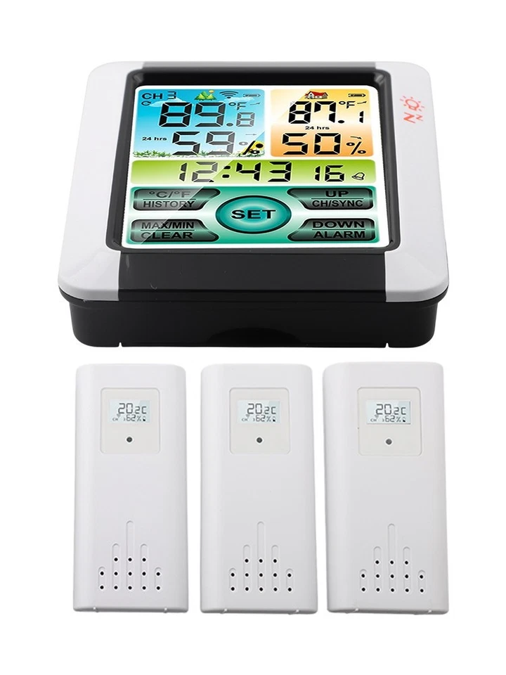 Sleek Design Digital Weather Station for Modern Home or Office Applications - Image 3 of 4