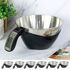 Job Lot 6x Electronic Measuring Cup Kitchen Scales Stainless Steel Bowl 1.5L