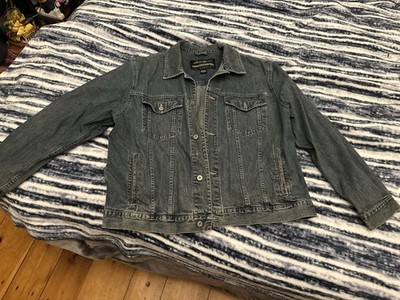 Eddie Bauer Men's Denim Jean Trucker Jacket Size Extra Large