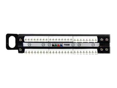 StarTechcom Steckdosenleiste 0,5U Cat5e 24 Port Steckdosenleiste PANELHU24