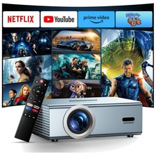 High Brightness 350 Lumens 4K Support Projector - Netflix  Dolby Audio Enabled