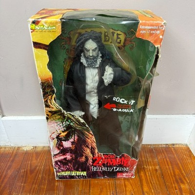 Rob Zombie Hellbilly Deluxe Art Asylum Talking Figure 2001 Original Box