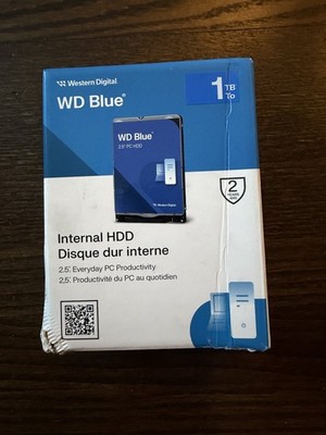 Western Digital 1TB WD Blue Internal Hard Drive HDD - SATA 6 Gb/s, 2.5