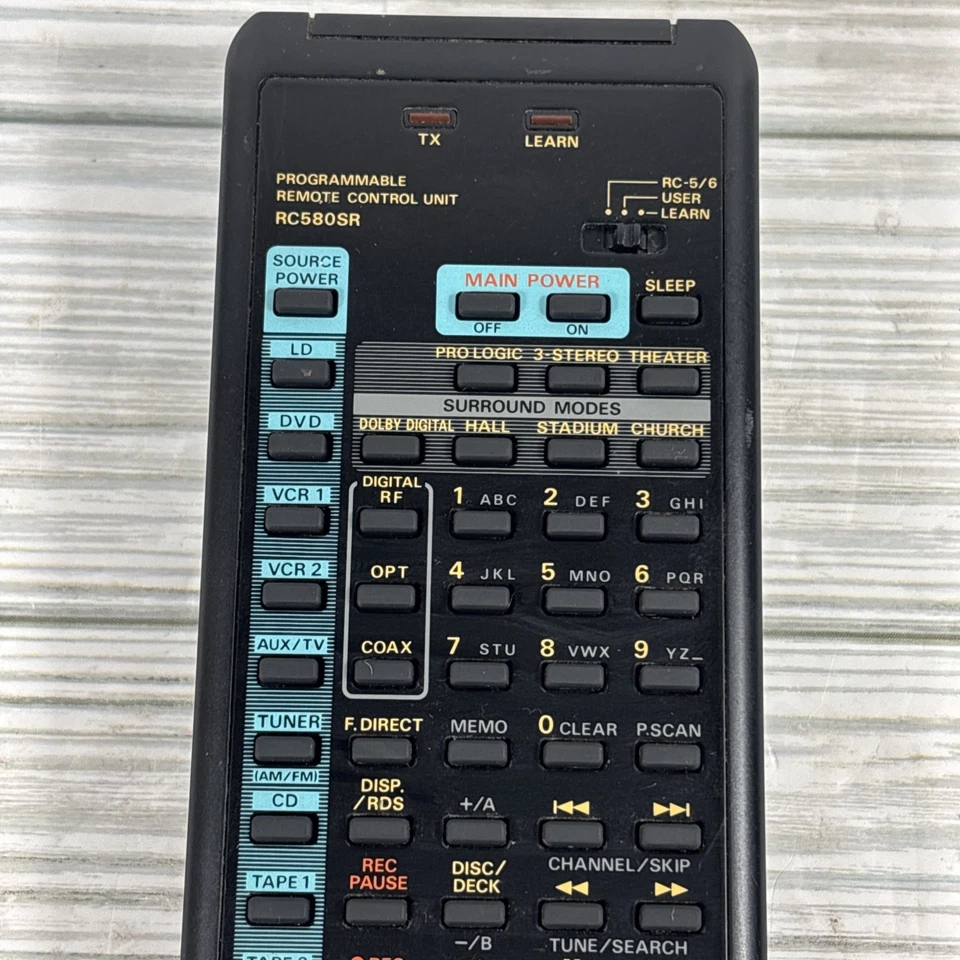 Controle remoto programável original do fabricante Marantz RC580SR para SR-580 SR585 - Imagem 3 de 4