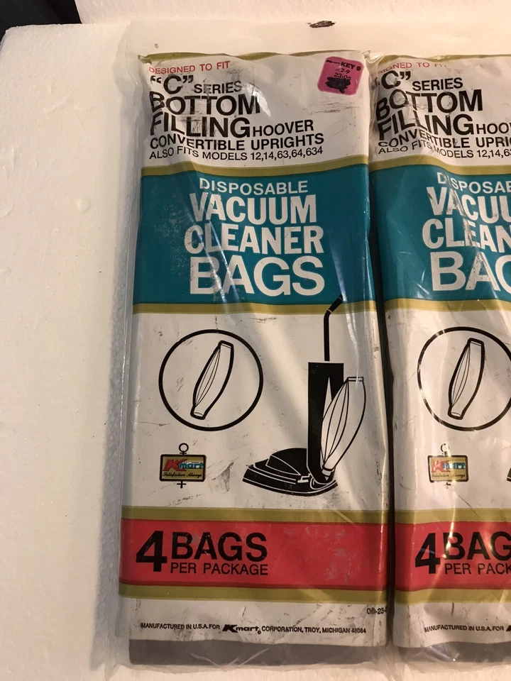 3 Pkgs 12 Total Vacuum Bags For Hoover Upright Vacuum Cleaner Type C Bottom Fill - Image 3 of 4