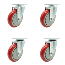 Avantco HPCASTNB Swivel Caster Replacement Set - Service Caster Brand
