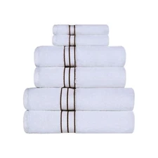 Turkish Cotton Solid Hotel Collection Modern Washcloth Face Hand Bath Towels Set