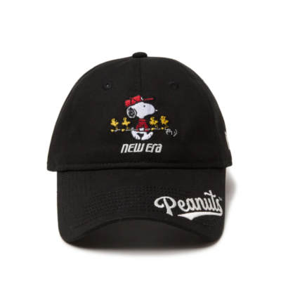 [New Era]★GOLF★STRETCH COTTON LONG VISOR BALL CAP NEW ERA 9TWENTY Long Visor Golf Cap Hat Peanuts Visor Logo