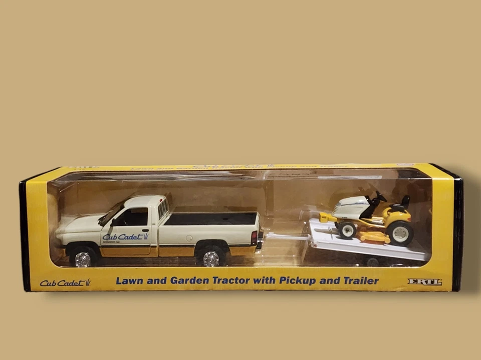2000 ERTL Cub Cadet Lawn Mower & Dodge Pickup Truck 1/16 Scale Diecast Sealed! - Image 2 of 4