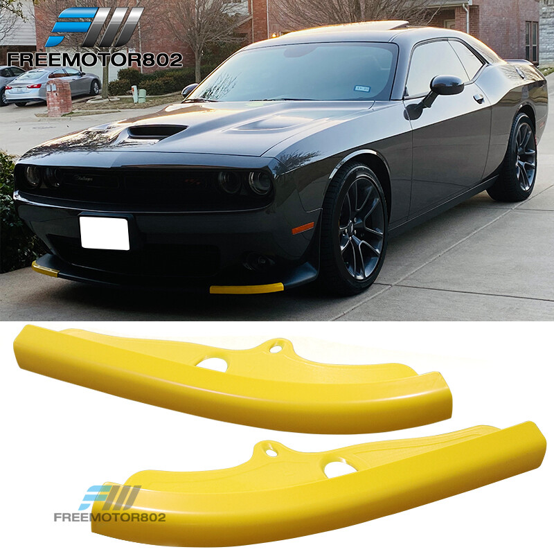 Fit 1523 Dodge Challenger RT Scat Pack Front Bumper Lip Splitter Guard