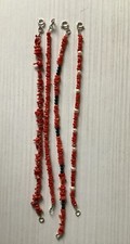 BRACCIALE  ARGENTO E CORALLO CHIUSURA MISURE DIVERSE FAI LA TUA SCELTA