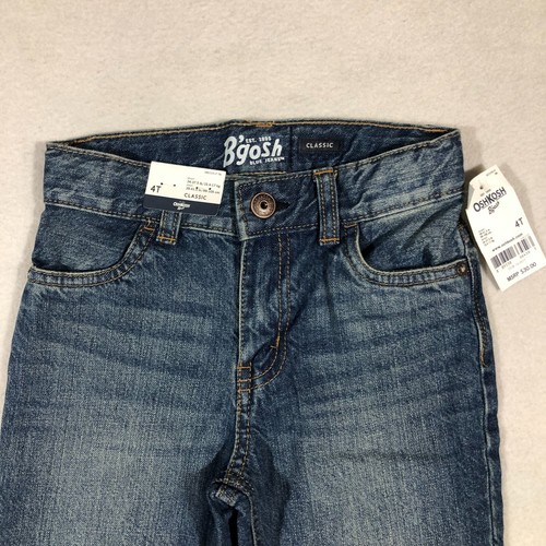 Oshkosh B'Gosh Jeans Kids 4T Classic Jean Pants Blue Medium Wash NEW $30 - Picture 2 of 9
