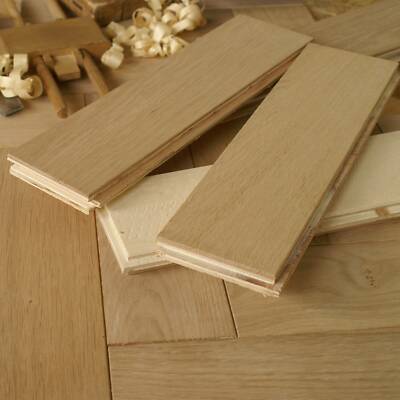 Traditionelles 12'' Herringbone unfertige Eiche Parkett abgeschrägt Naturqualität EC14