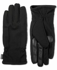 NEW 124 Isotoner Men's Black Smartdri Touchscreen Athletic Winter Gloves Size M