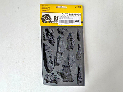 Woodland Scenics #C1230 Multi-Scale Outcroppings Rock Mold - NOS