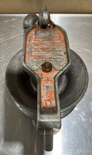 Vintage Sherman & Reilly Pulley. Missing Part As Seen In Pictures.
