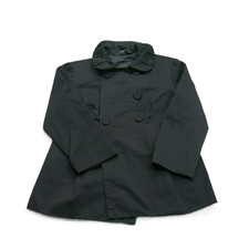 Massimo Womens Coat Jacket Double Breasted Long Sleeves Black Size Small