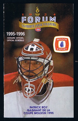 MONTREAL CANADIENS MOLSON POCKET SCHEDULE & DISPLAY RACK NHL HOCKEY SEE LIST - Picture 24 of 65