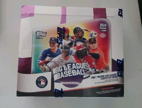 2024 Topps Big League Baseball Factory Sealed Hobby Box! AUTOs?!! 18 Packs