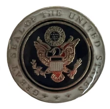 Great Seal Of The United States Motorcycle Hat Cap lapel Pin 