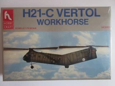 Hobbycraft H21-C Vertol Workhorse Helicopter 1:72 Plastic Model Kit - Sealed!