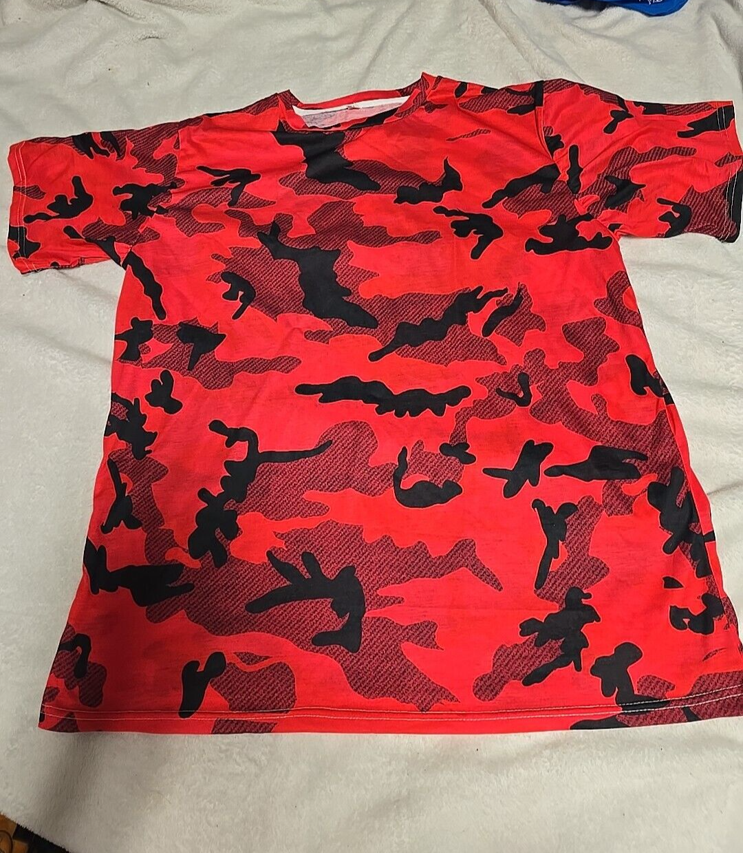 Military Camo T-Shirt Tactical Short Sleeve Tee RED 3X