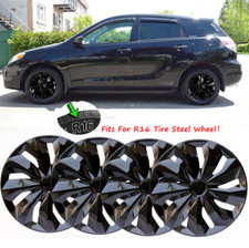 4pcs 16 Wheel Cover Full Hub Cap Fit R16 Tire Steel Rim For Toyota Matrix