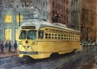 Watercolor Original Painting Yellow 11