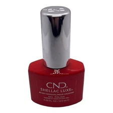 CND Shellac Luxe 60 Second Removal GEL POLISH - Color #112 ELECTRIC ORANGE