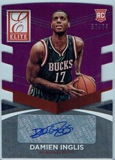 2014-15 ELITE STATUS SIGNATURES PURPLE #5 DAMIEN INGLIS #57/74