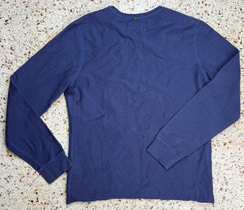 Billy Reid Men's Blue Long Sleeve Crewneck Sweatshirt Size Medium - Picture 7 of 7