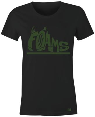''FOAMS'' Women/Juniors T-Shirt to Match ''Legion Green'' Foams