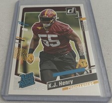 2023 Donruss Football K.J. Henry Washington Commanders Rated Rookie #400