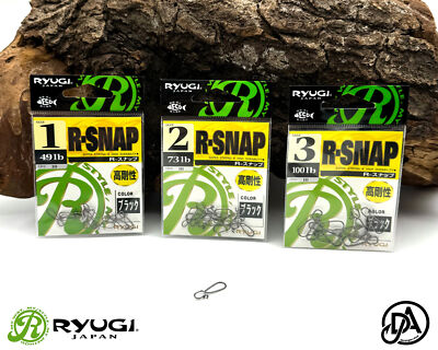 Ryugi R-Snap Einhänger Gr. 0 1 2 3 Inhalt 10 Stück Snap JDM Der Angler DA