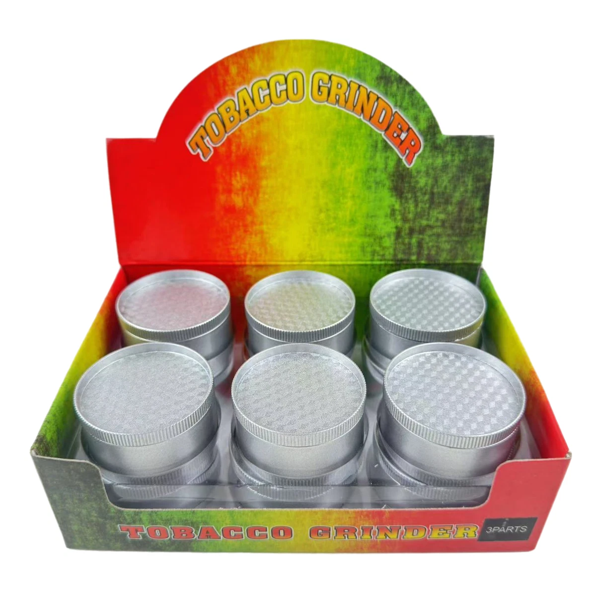 12 PACK 2"Aluminum Silver Grinder 3 PC Tobacco Herb Spice Crusher Square Graphic
Opens in a new wind