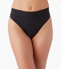 b.tempt'd Women's Nearly Nothing Hi Waist Thong Panty Black Size M 8866