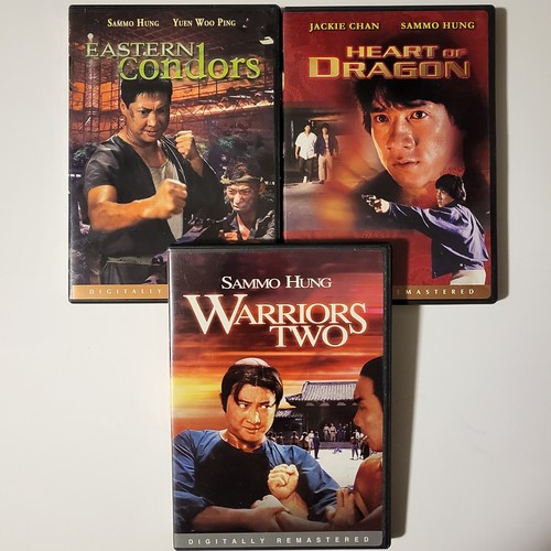 3 Sammo Hung Martial Arts DVDs ~ Eastern Condors, Heart Of Dragon, Warriors Two