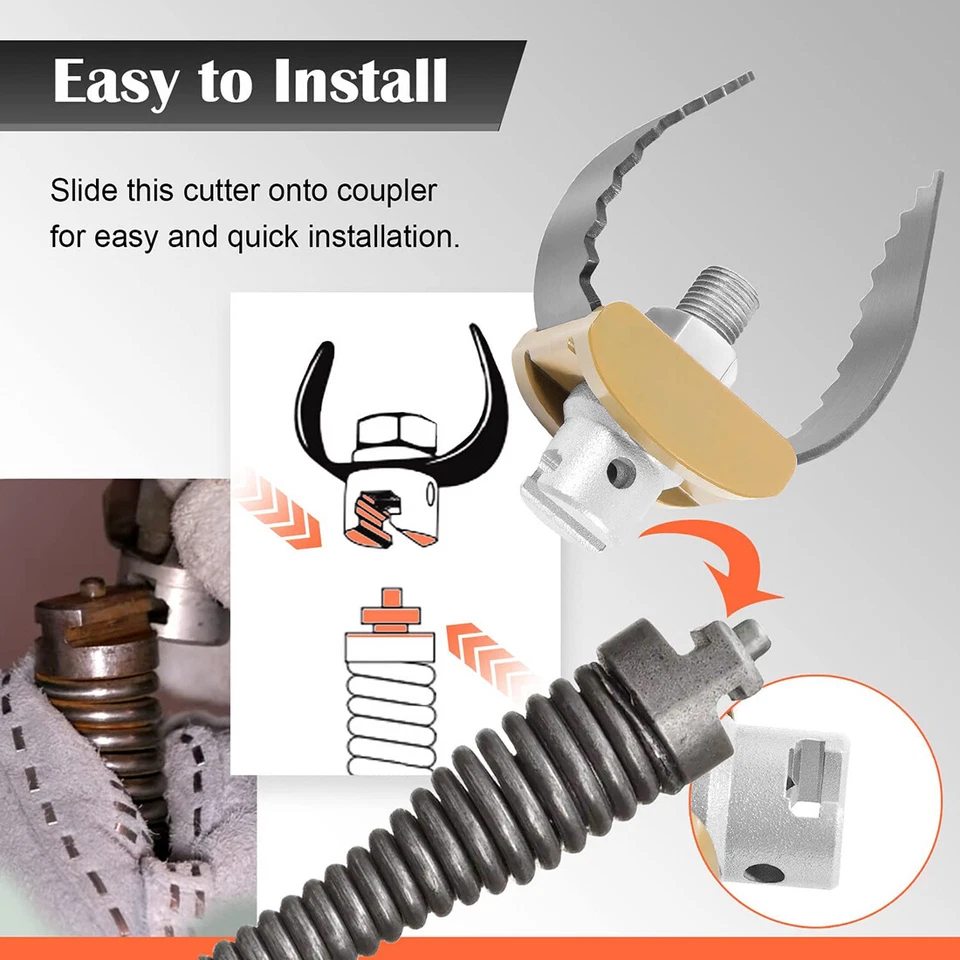 52812 T-230 2" Heavy Duty C-Cutter for Ridgid Sink Sectional Cables K-3800 Drum - Image 4 of 4