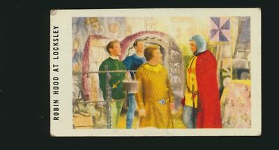 1957 Johnson and Johnson Band-Aid UM22 Robin Hood card #16 Robin Hood Locksley