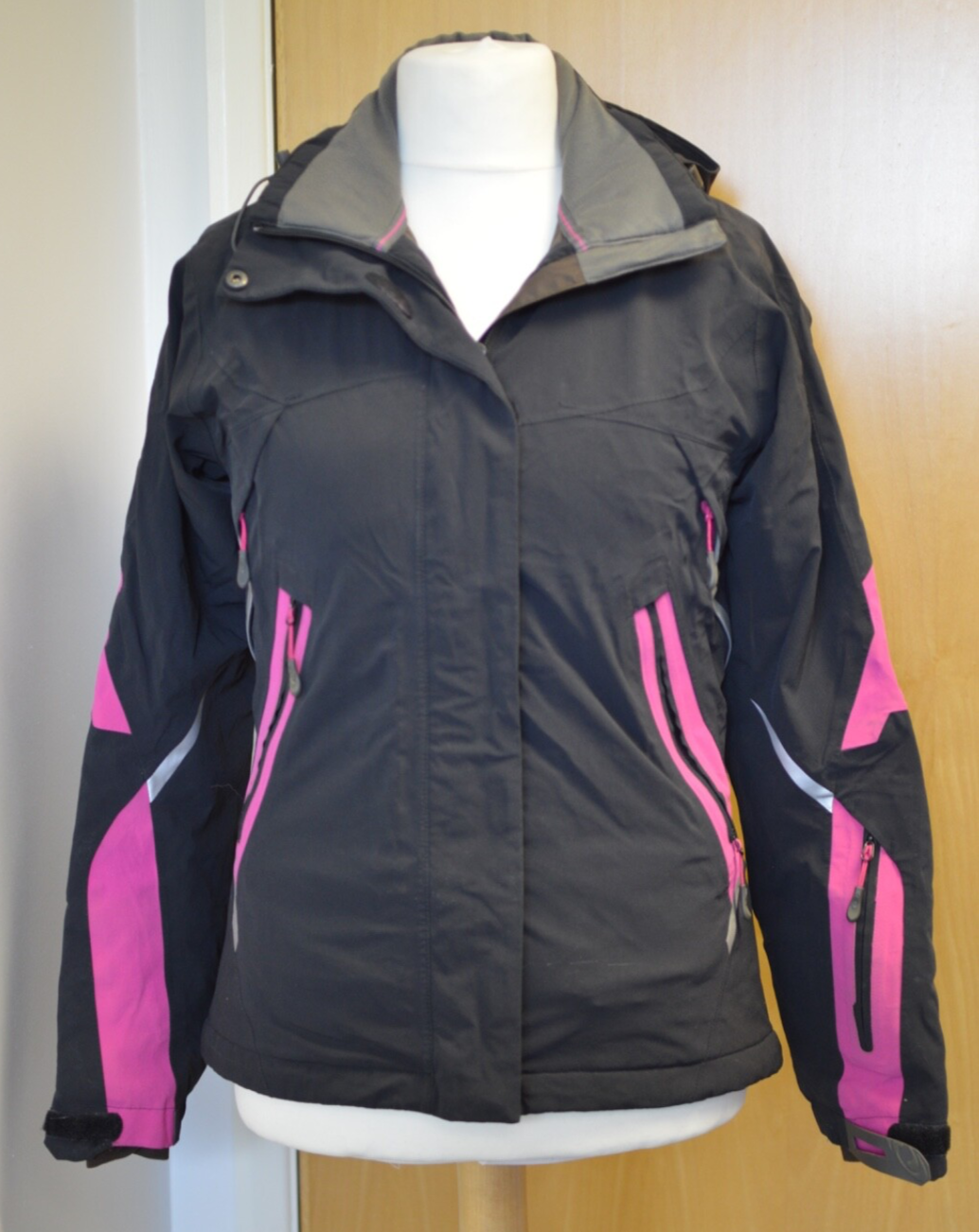 Cappotto giacca sci donna Salomon Advantex Move nero e rosa taglia S