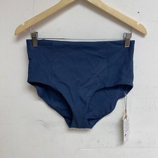 Calia Women's Bikini High Rise Bikini Rib Bottom Ardosia Slate WSA23405R New 