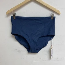 Calia Women's Bikini High Rise Bikini Rib Bottom Ardosia Slate WSA23405R New!