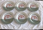 Lot Of 6 Fly Fishing Angler’s Cove Plastic Salad Dinner Plates 8” Cabin Decor
