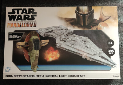 Disney Star Wars Mandalorian Boba Fetts StarFighter Imperial Paper Model 3D Kit