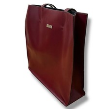 Borsa donna Nicoli pelle rossa minimalista capsula classica dark academia