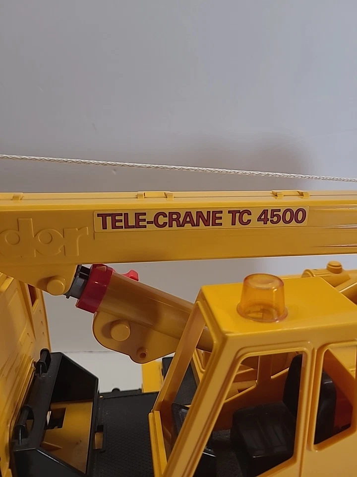 Grúa telescópica Bruder MAN 2001 TC-4500 TGA 41.440 juguete de construcción Alemania Foto 3 de 4